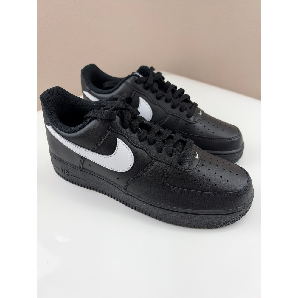 Nike Air Force 1 Low Black White Mens Sneakers FZ0627-010 Size 9